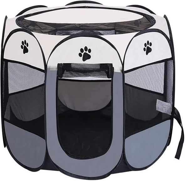 Lightweight Oxford Puppy Playpen Portable Indoor Dog & Cat Fence