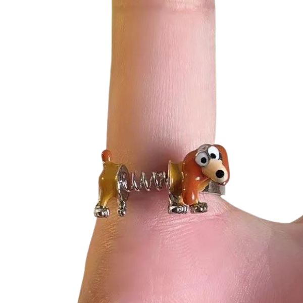 Cute Sausage Dog Dachshund Ring - A Unique Fashion Statement