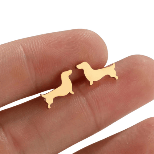 Small and Adorable Dachshunds Earrings