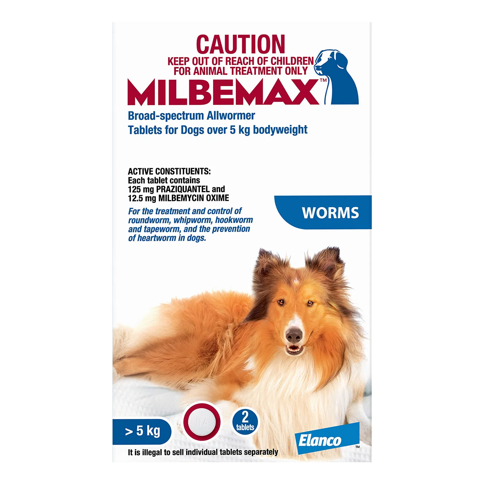 Milbemax Allwormer Tablets for Large Dogs (5 to 25 kg)