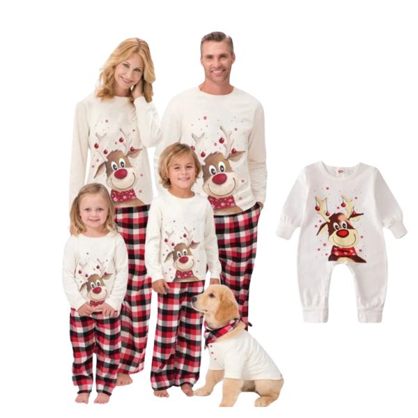 Xmas Family Puppy Matching Pajamas