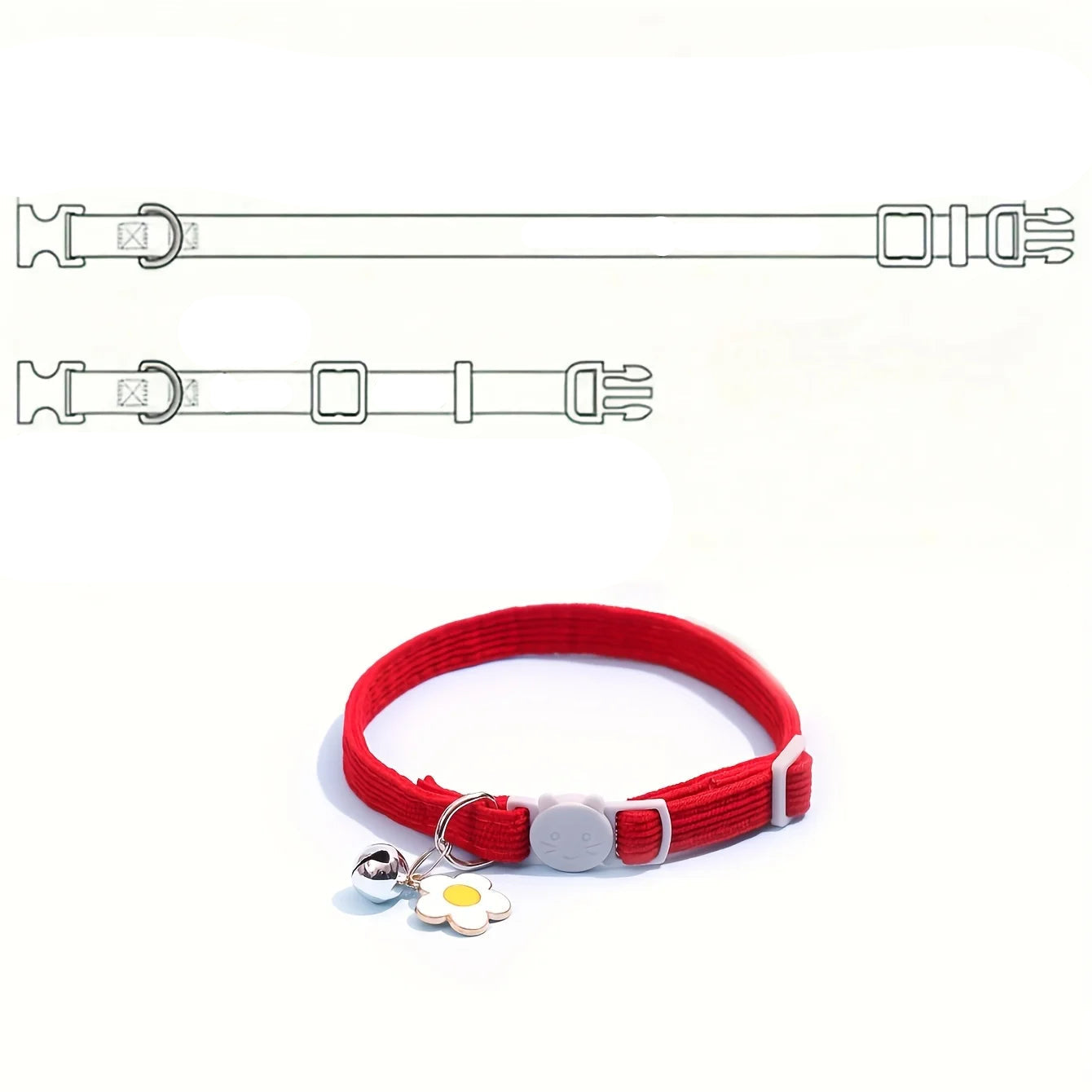 Collar With Ring Bell For Small Breed Pets