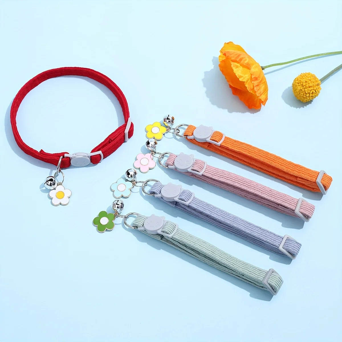 Collar With Ring Bell For Small Breed Pets