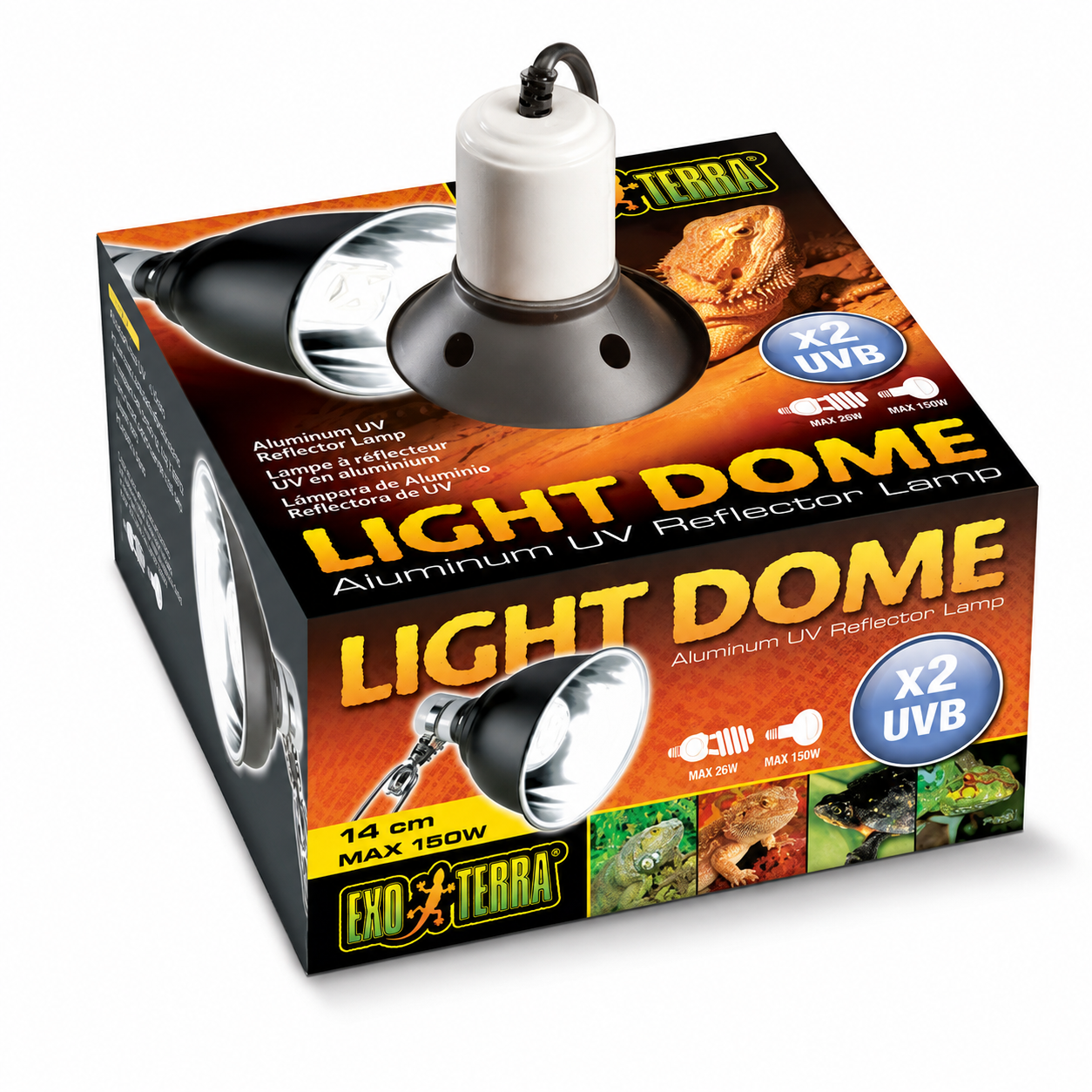 Reptile Light Dome Aluminum Uv Reflector Lamp