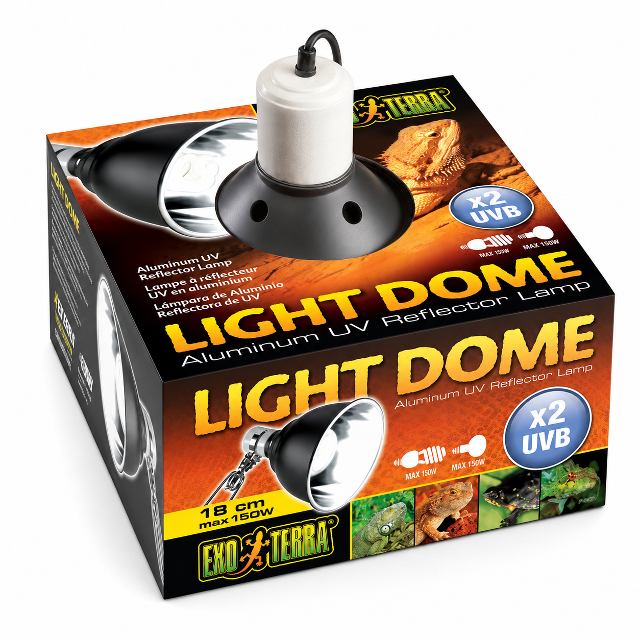 Reptile Light Dome Aluminum Uv Reflector Lamp