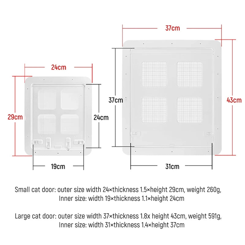 Magnetic Self-Closing Pet Screen Door