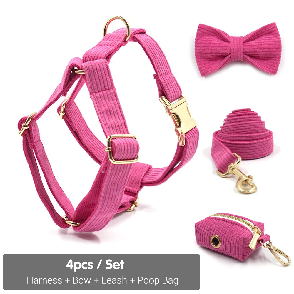 Luxury Hot Pink Pet Harness for Dog