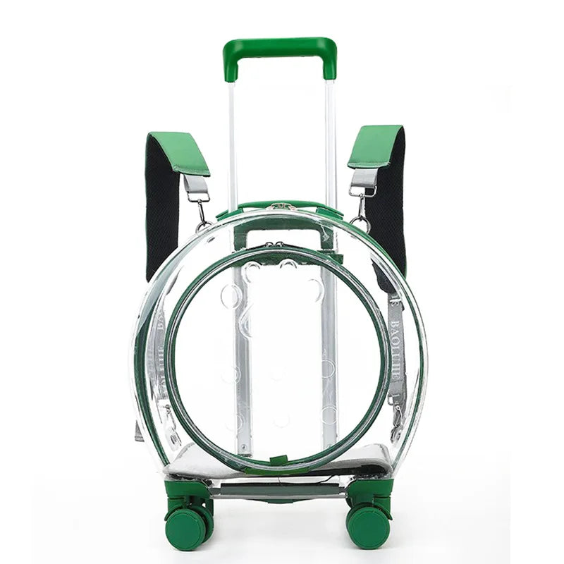 Portable Transparent Trolley Case