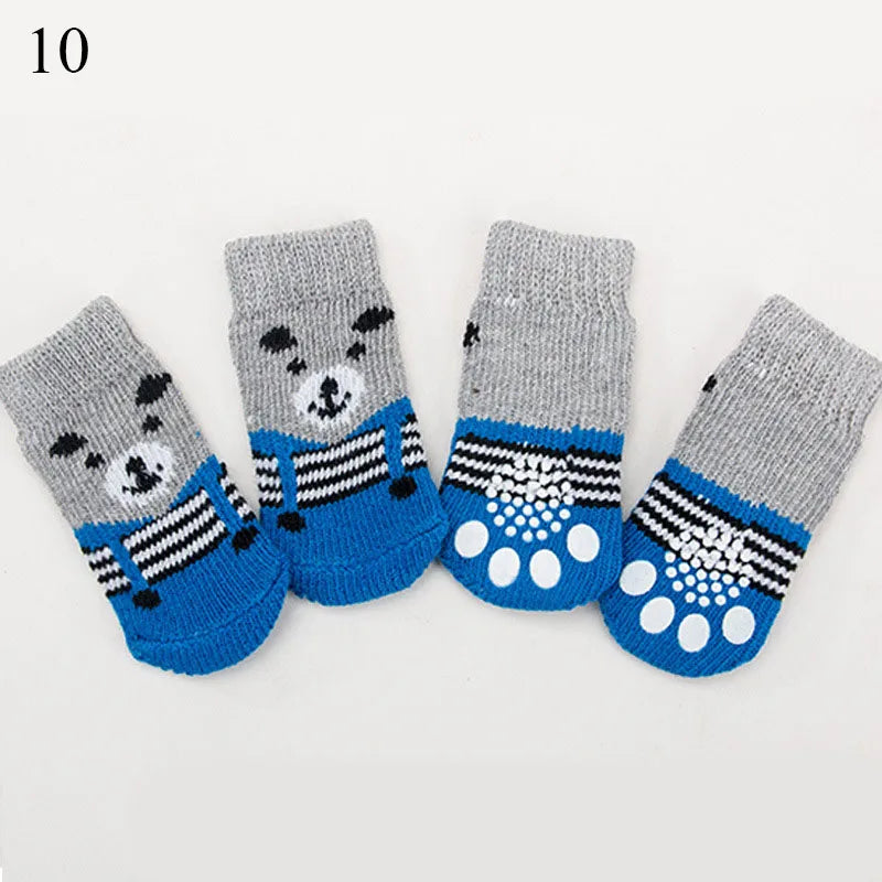 4 Pc Set of Christmas Inspired Dog Socks