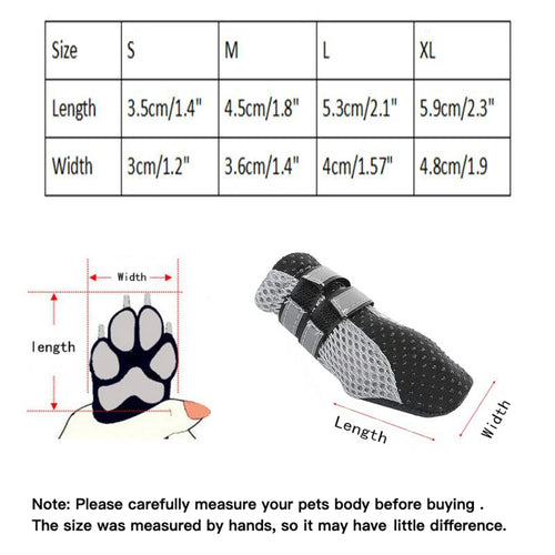 Breathable Dog Walking Shoes for dogs