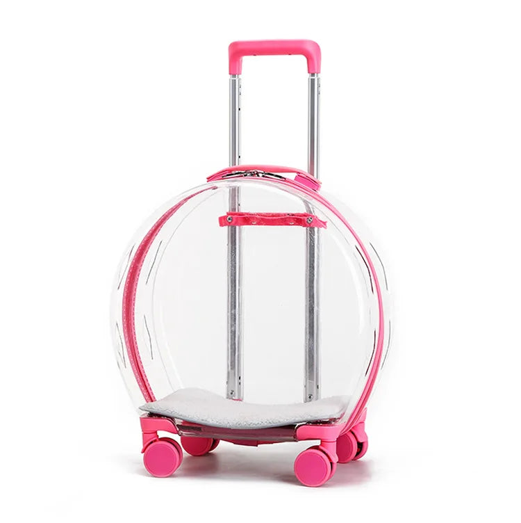 Portable Transparent Trolley Case