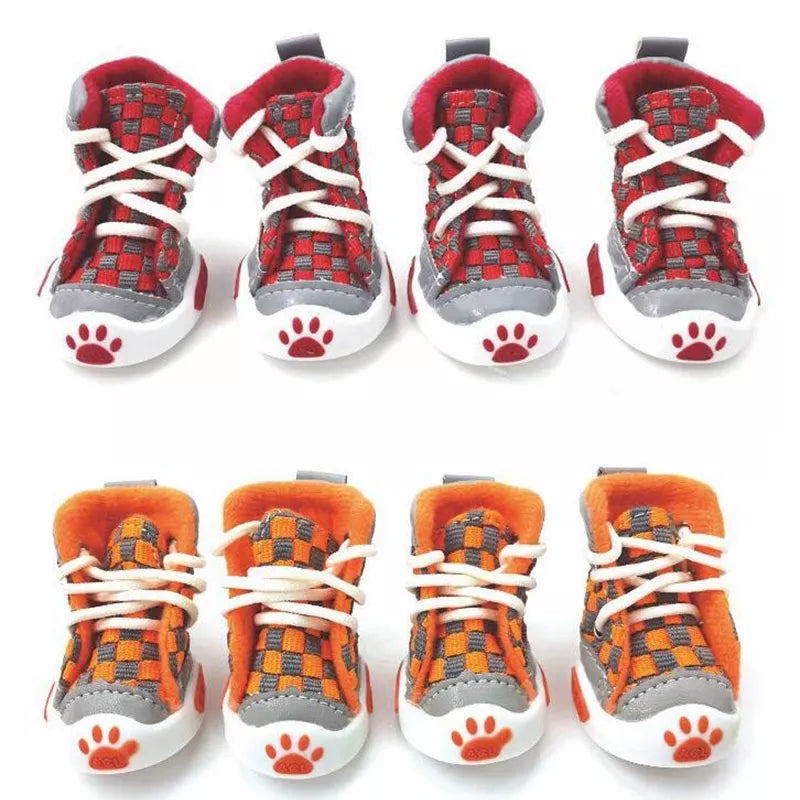 Football Style Puppy Boots for Small Dogs