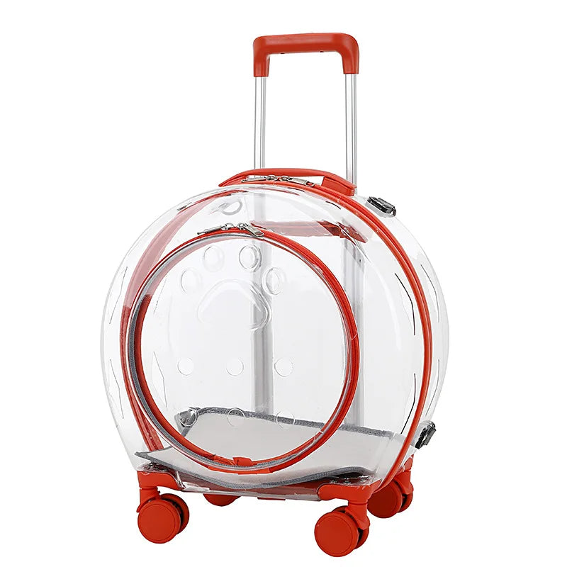 Portable Transparent Trolley Case