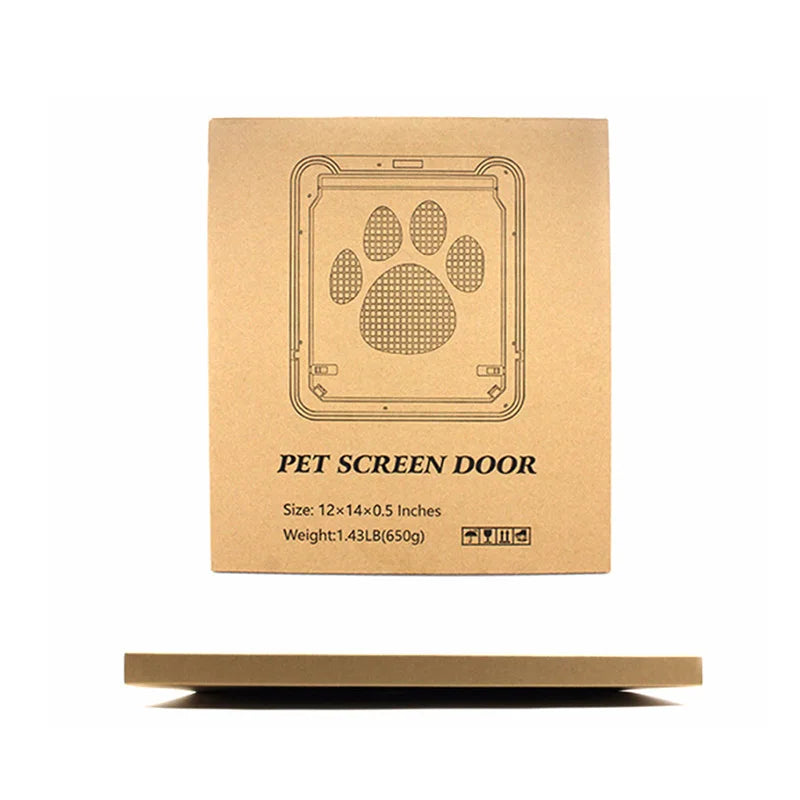 4-Way Lockable Plastic Pet Screen Door
