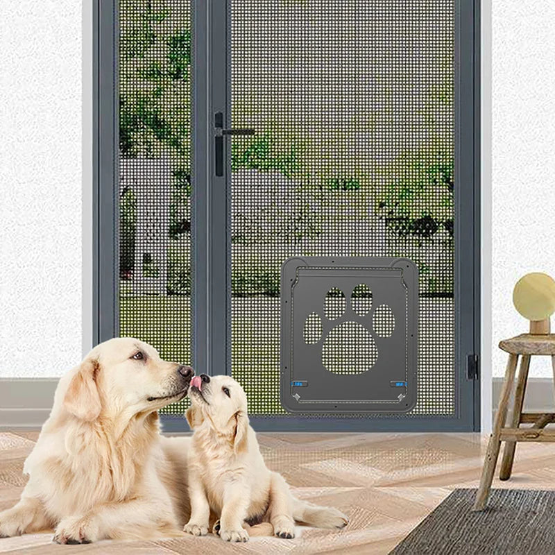 4-Way Lockable Plastic Pet Screen Door