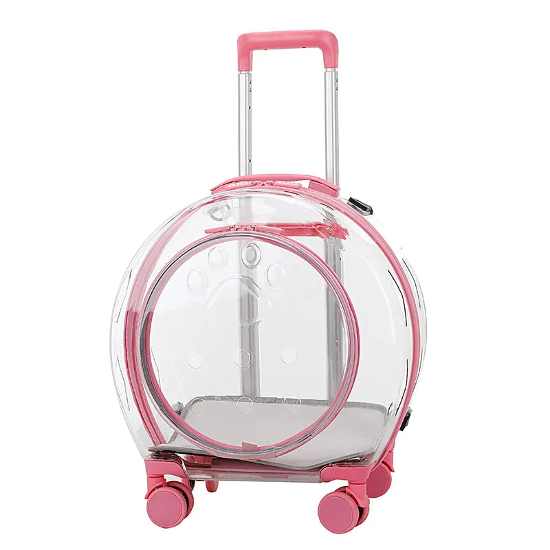 Portable Transparent Trolley Case