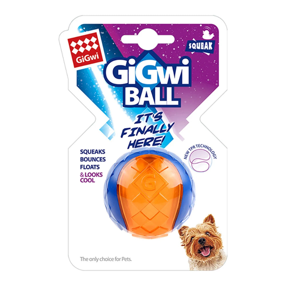 Squeaky Rubber Ball Dog Chew Toy