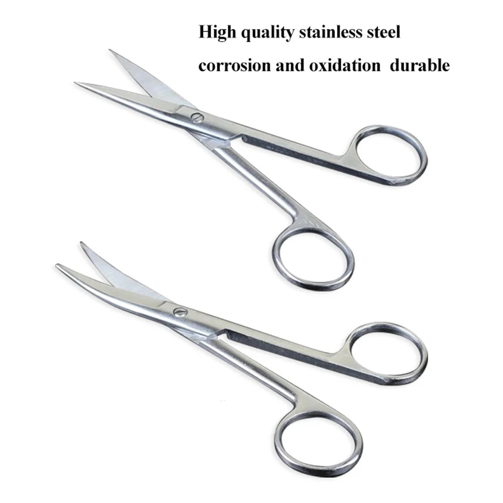 Stainless Steel Scissors with Straight and Curved Tips