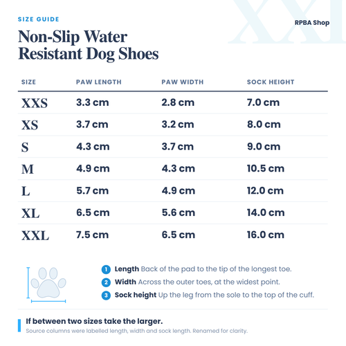 Non-Slip Water Resistant Dog Shoes for dogs