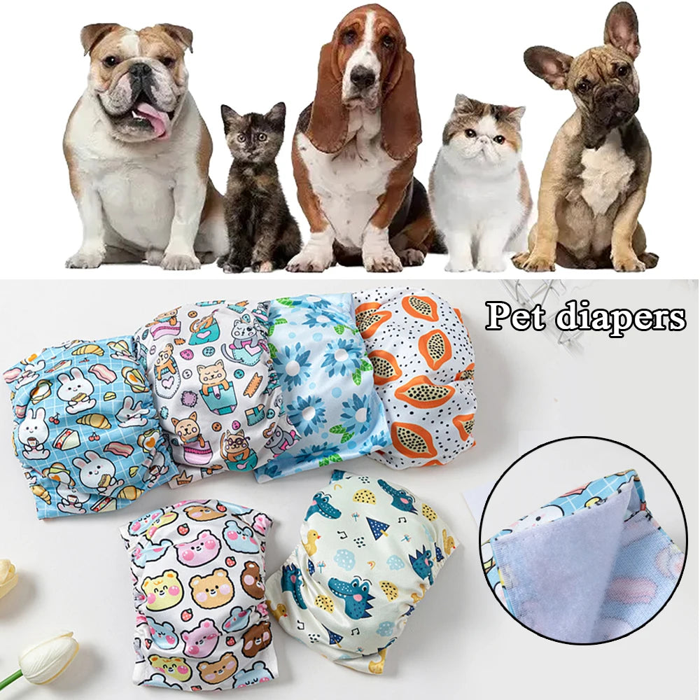 Adjustable Male Dog Belly Band Diapers - Absorbent, Leakproof, Comfortable