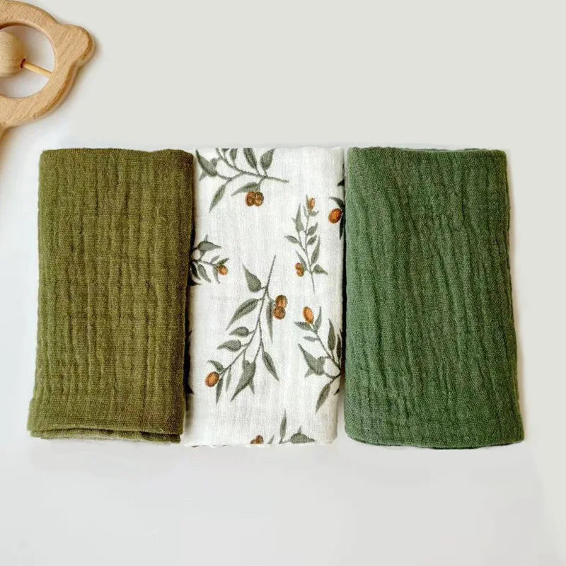 Detail of the Soft Cotton Face Bath Handkerchief Towel Set