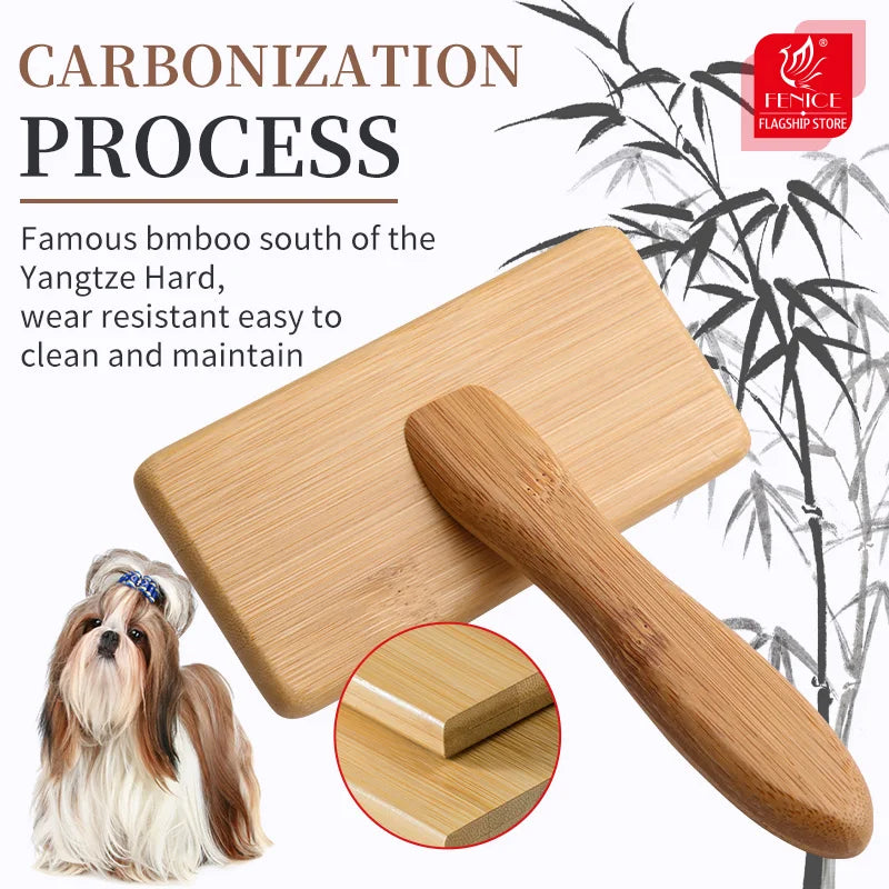 Wooden Pet Slicker Brush