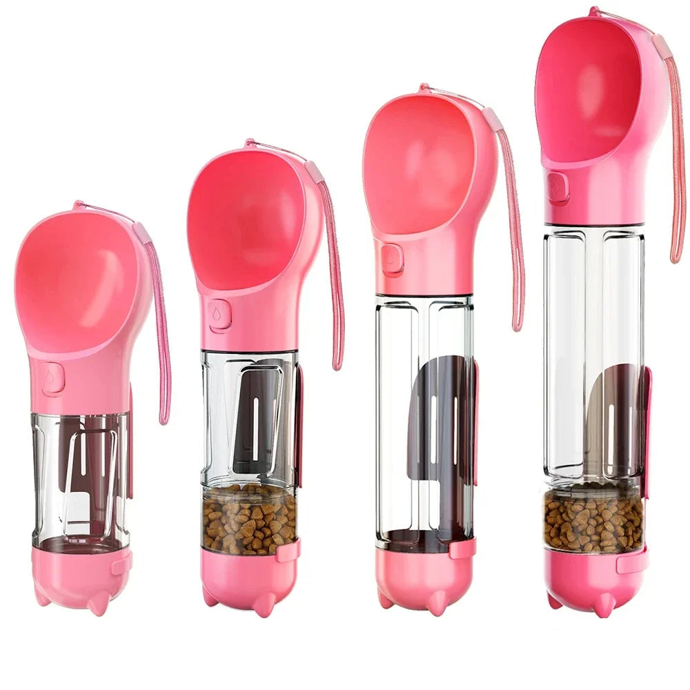 3 in 1 Leakproof Pet Water Bottle Feeder