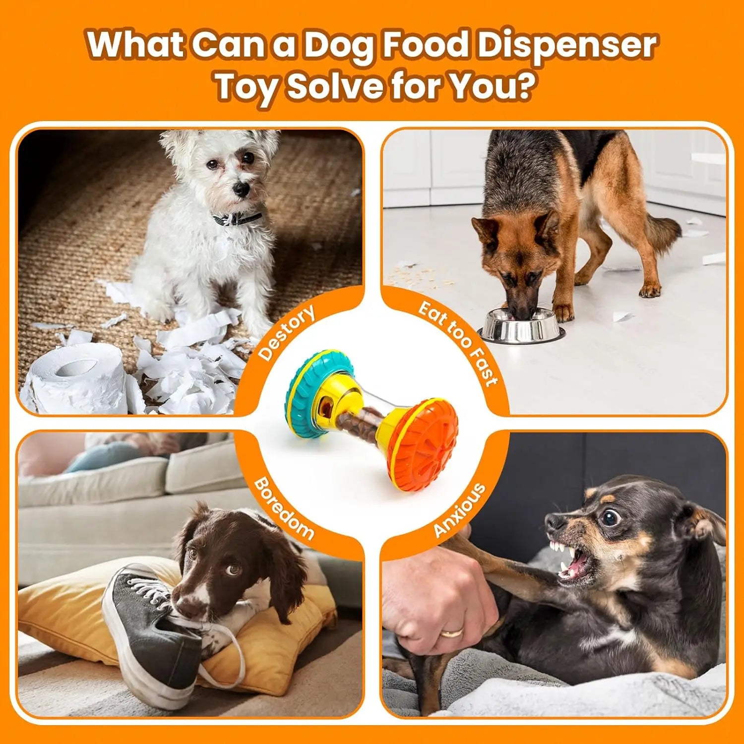 Slow-Feeding Dog Enrichment Toy