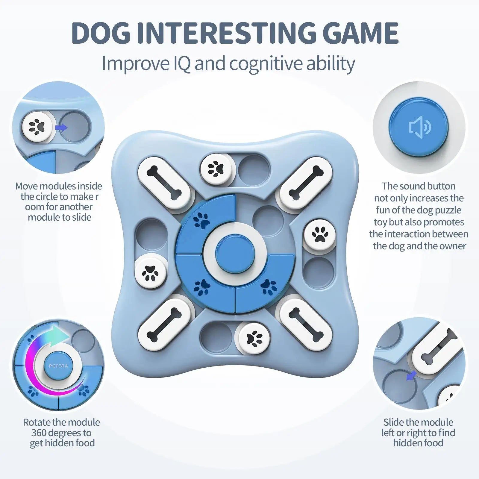 Dog Enrichment Slow Feeder Toy