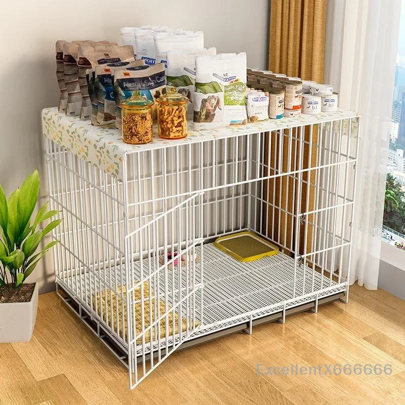 Luxury Indoor Dog House with Toilet and Tray