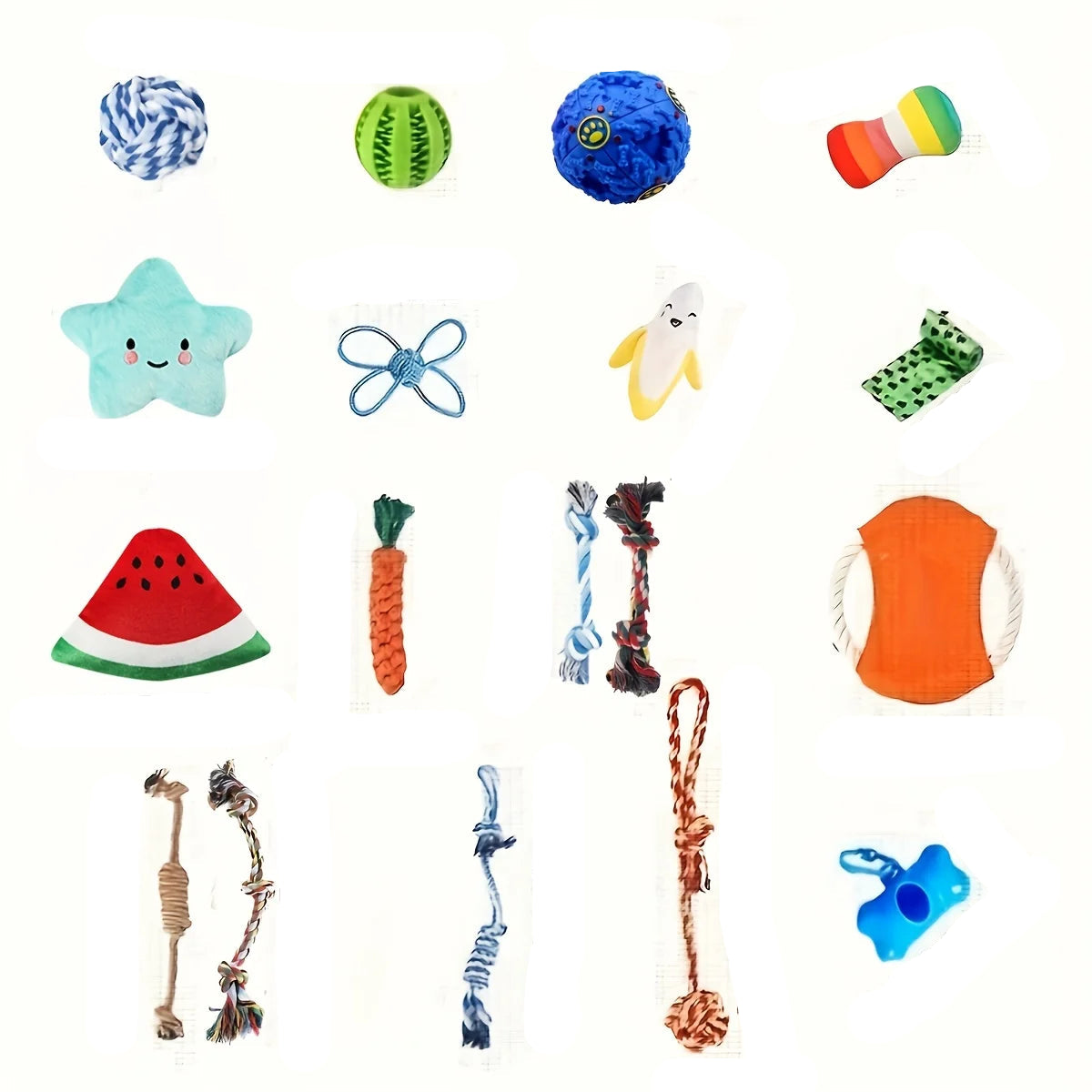Assorted Durable Interactive Cotton Pet Toys