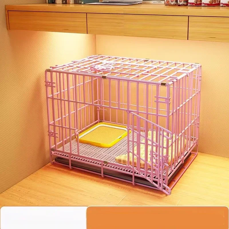 Luxury Indoor Dog House with Toilet and Tray