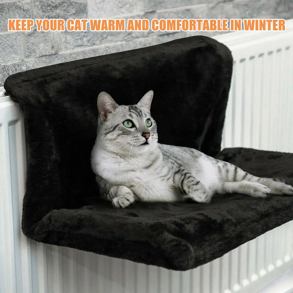 Cat Radiator Bed Warm Fleece Hammock