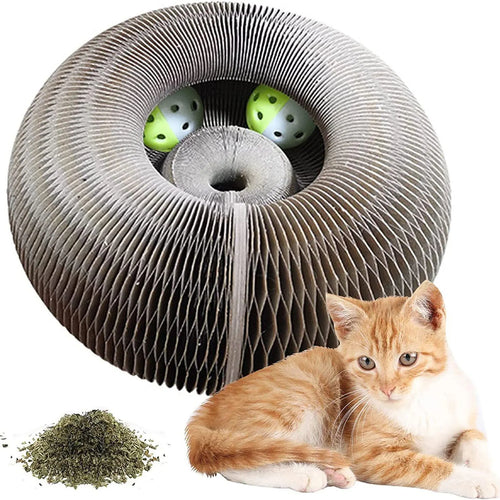 Round Cat Scratching Toy with Ball available from RPBA Shop