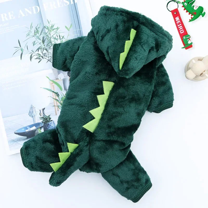 Pet Dinosaur Jumpsuit for Winter