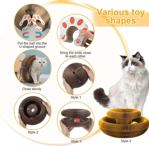Round Cat Scratching Toy with Ball available from RPBA Shop