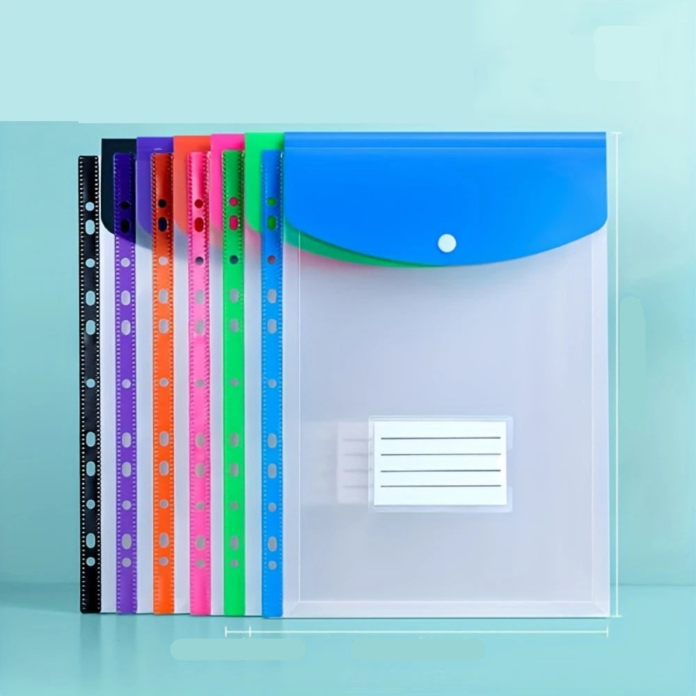 File Folder Expansion Bag with Punched Holes