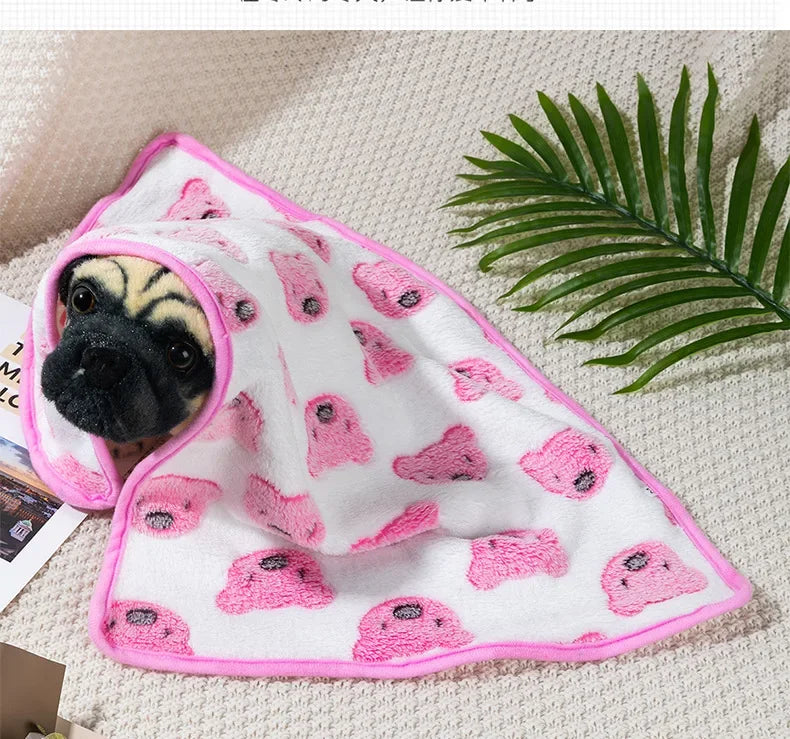 Breathable Coral Fleece Pet Blanket