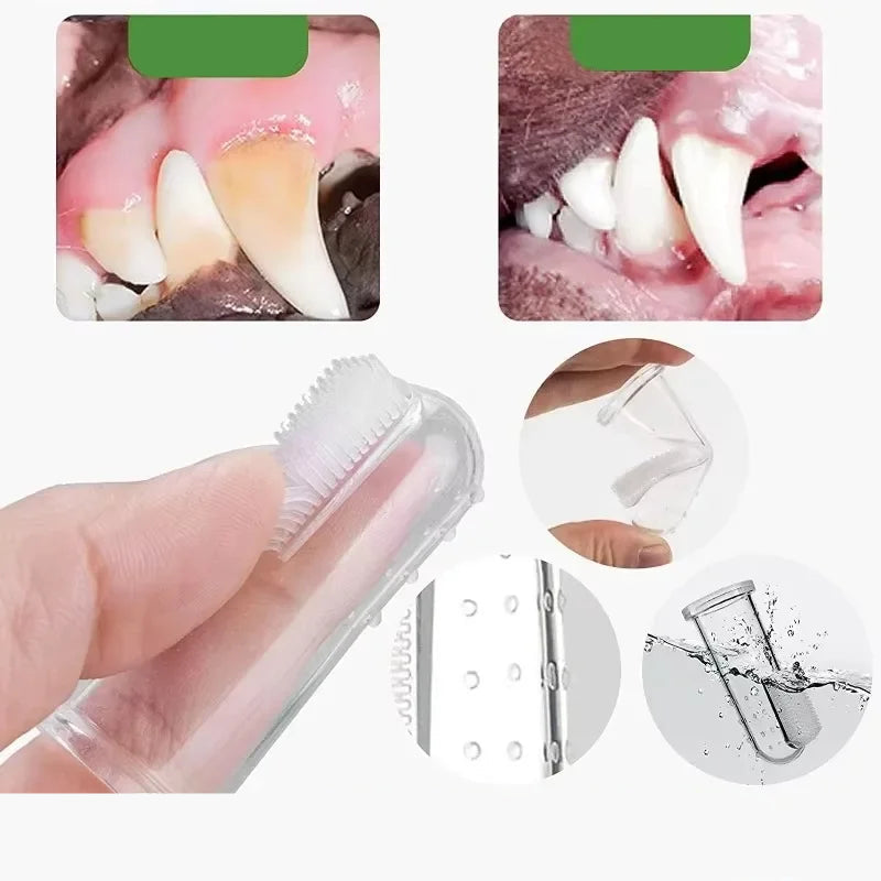 Soft Silicone Pet Finger Toothbrush