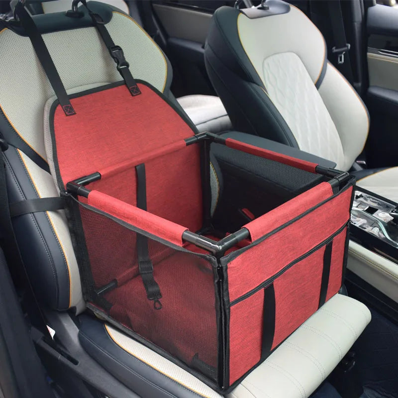Car Travel Dog Seat Carrier in Red