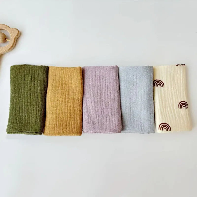 Alternative view of the Soft Cotton Face Bath Handkerchief Towel Set