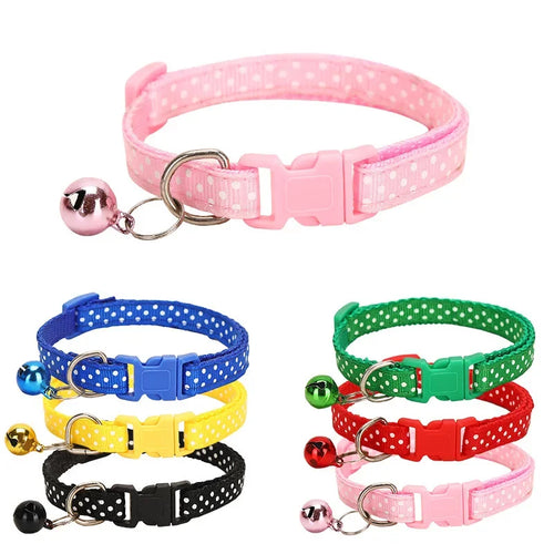 Adjustable Pet Collar With Bell, part of the RPBA Shop range for cats