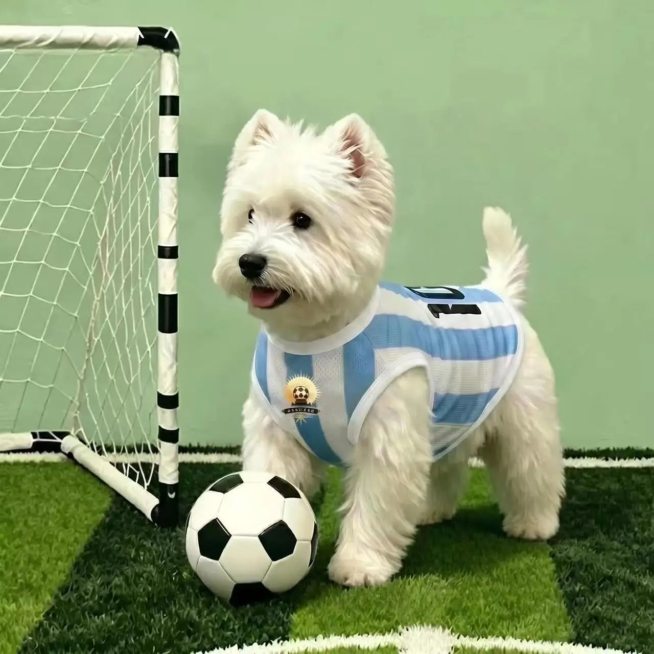 Breathable Mesh Dog Soccer Jersey