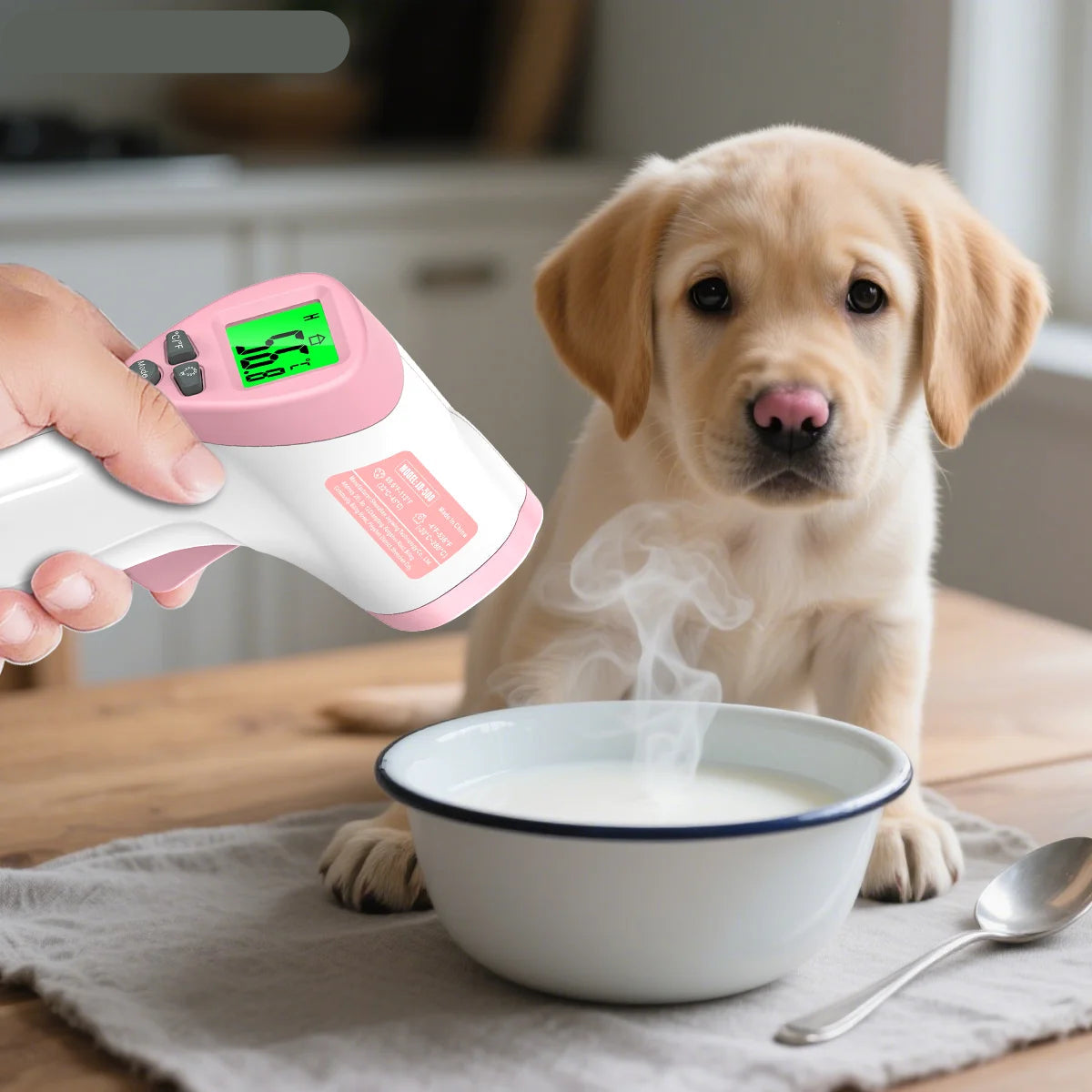 Infrared Pet Thermometer with Backlit LCD