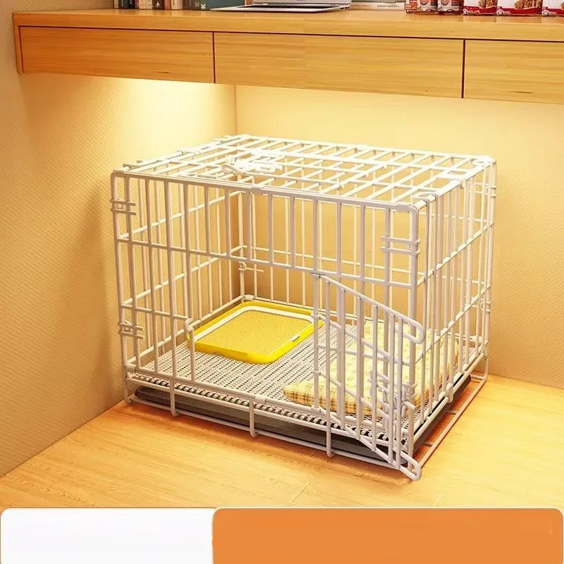 Luxury Indoor Dog House with Toilet and Tray