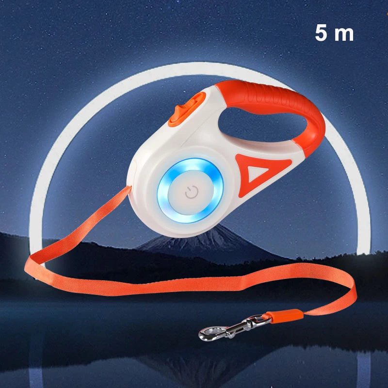 LED Luminous Retractable Dog Leash