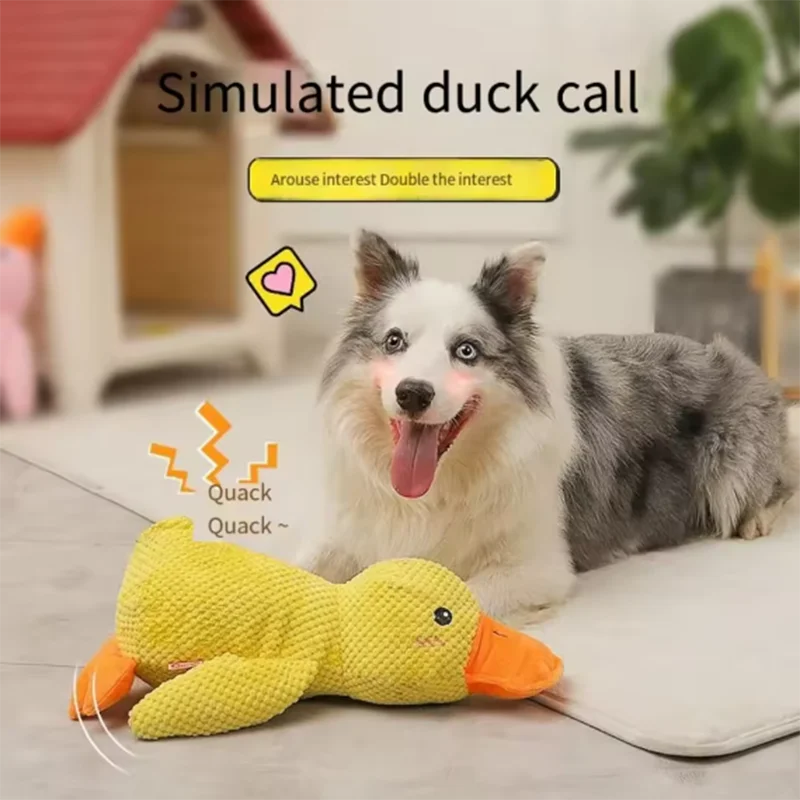 Yellow Duck Boredom-Relief Dog Toy