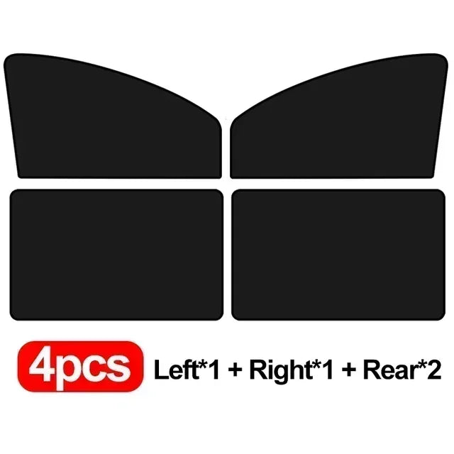 The four panel set, one left, one right and two rear