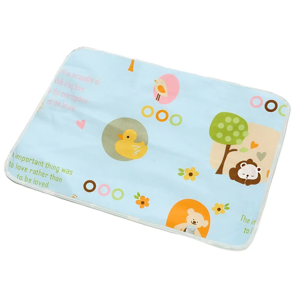 Washable Dog Pee Pad in Cartoon animals pattern