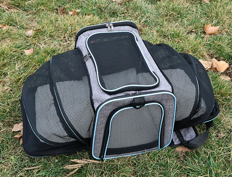Pet Bag Mesh Carrier with Expansion